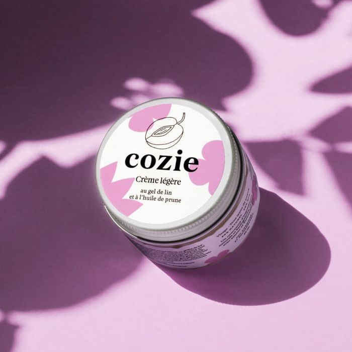 Crème légère au gel de lin et à l'huile de prune Cozie